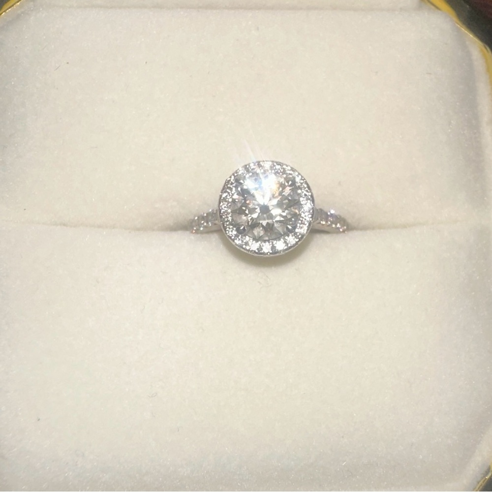 14k white gold laboratory Grown Diamond 1.22ct